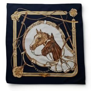 Vintage Jean de Bahrein Equestrian Scarf